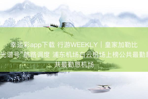 幸运彩app下载 行游WEEKLY｜皇家加勒比“海洋光谱号”航路调度 浦东机场白云机场上榜公共最勤恳机场